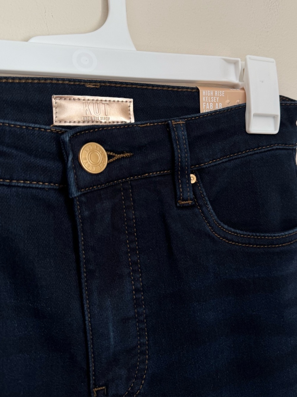Kut From The Kloth Kelsey Fab Ab Ankle Flare High Rise Jeans Women’s Size 0 NWT - Picture 5 of 8